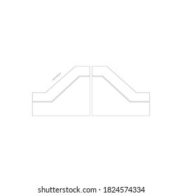 Stair logo stock illutration design