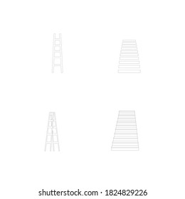 Stair logo stock illutration design