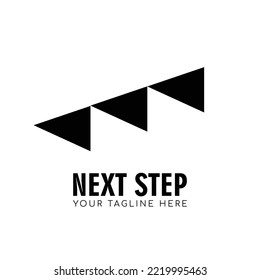 Stair to the next level logo design