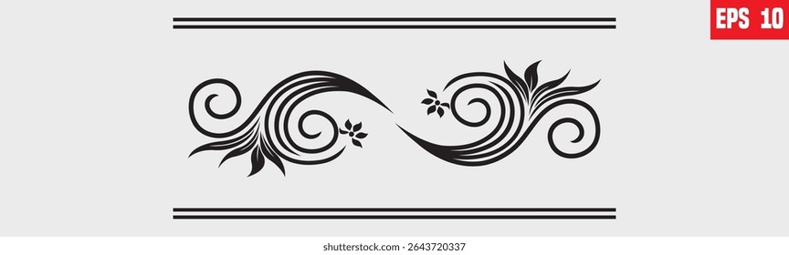 Espelho de projeto de corrimão de escada, revestimento decorativo design espelho exterior, ilustração vetorial isolado no fundo branco 
