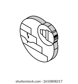 stair refinishing isometric icon vector. stair refinishing sign. isolated symbol illustration