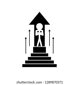 stair, success, target, up icon. Can be used for web, logo, mobile app, UI, UX