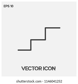 Stair Vector Icon Illustration.Premium Quality.