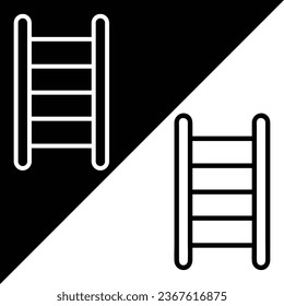 Stair Vector Icon, Lineal style icon, from Agriculture icons collection, isolated on Black and white Background.