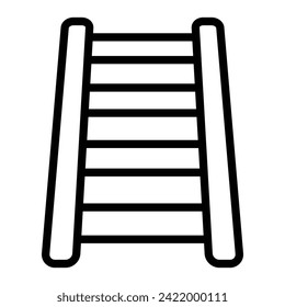 Diseño de iconos de la línea del vector de la escalera