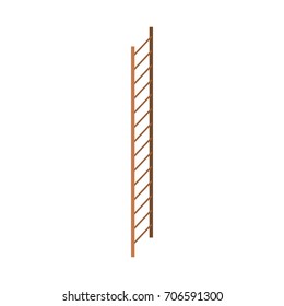 stair in vertical position and white background vector illustration