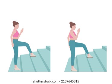 Stair workout: Exercises you can do at every staircase you find.
stepping onto the bench with your right foot. without putting your weight onto your left foot.