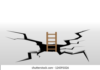 Staircase cracks.