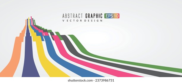 Staircase graphic design symbolizing development and progress.