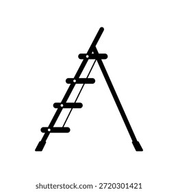 Design de ícone de escada, gráficos vetoriais, silhueta de escada