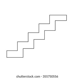 staircase icon Illustration symbol design