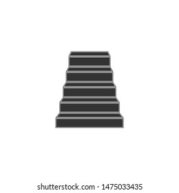 Staircase icon isolated. Flat design. Vector Illustration