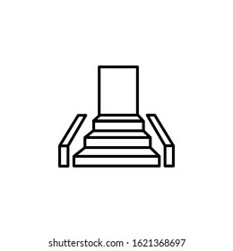 Staircase icon vector illustration logo template for many purpose.Isolated on white background
