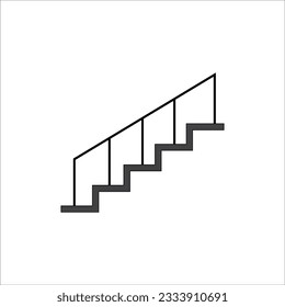 staircase icon vector illustration logo design