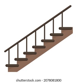 staircase ladder cartoon vector object