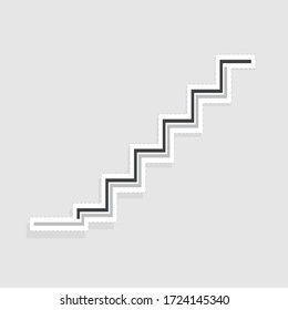 staircase line background design for business vector graphic.