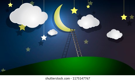 staircase to the moon