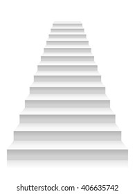 Staircase On White Background Stock Vector (Royalty Free) 406635742 ...