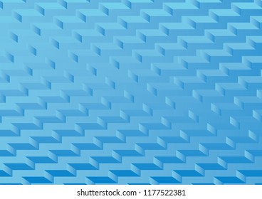 Staircase Rectangle blue Background, Abstract Graphic Design patterns Vector