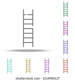 staircase, sunrise icon. Elements of construction in multi color style icons. Simple icon for websites, web design, mobile app, info graphics