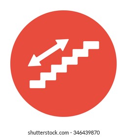staircase symbol. Flat design style. EPS 10