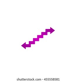 staircase symbol. Flat design style. EPS 10