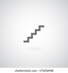 staircase symbol on gay background 