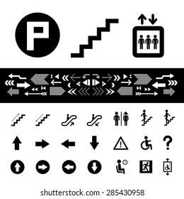 staircase symbol on white background 
