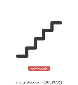 Staircase vector icon