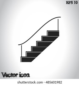 Staircase vector icon