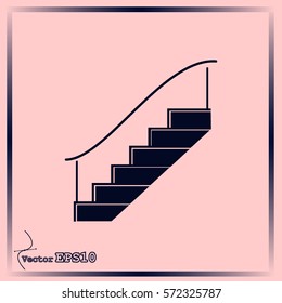 Staircase vector icon