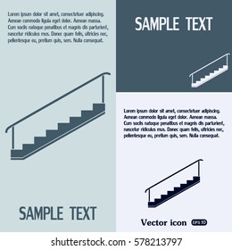 staircase vector icon