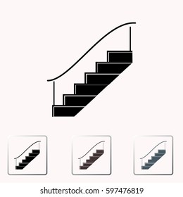 Staircase vector icon