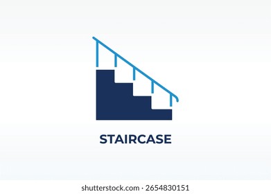 STAIRCASE vector, icon or logo sign isolated symbol illustration