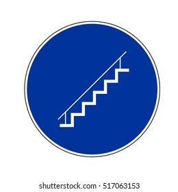 staircase vector icon sign