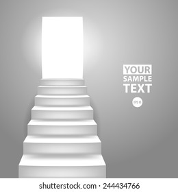 Staircase. Vector illustration.