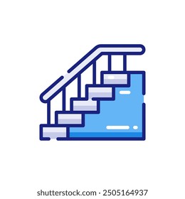 Stairs for Architecture Project Vector Icon