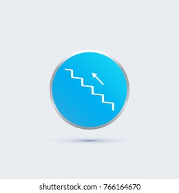 stairs and arrow icon
