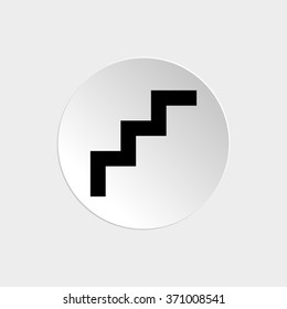stairs  - black vector icon