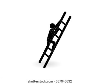Escaleras, escalada, Imagen de Vector de íconos de caminar. También se puede utilizar para actividades. Adecuado para su uso en App de Web, App móviles y medios impresos.