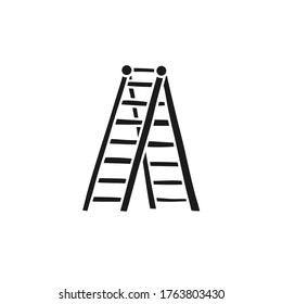 icono del doodle de las escaleras, ilustración del vector