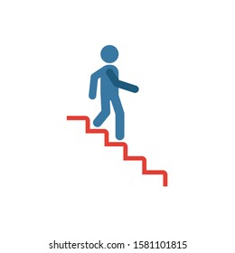 Stairs Down icon. Simple element from shopping center sign icons collection. Creative Stairs Down icon ui, ux, apps, software and infographics.