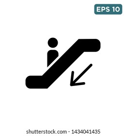 stairs - escalator icon vector design template