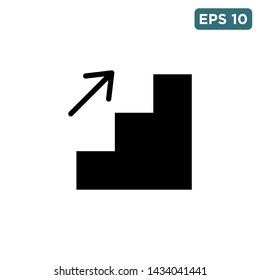 stairs - escalator icon vector design template