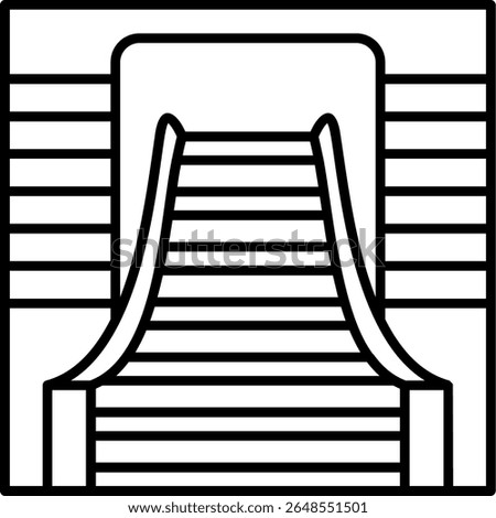 Stairs Filled Style Icon Design