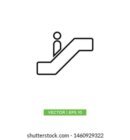 stairs flat icon vector illustration