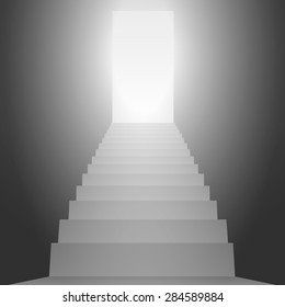 stairs going up to the light