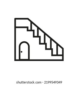 Stairs icon. Business concept. Vector illustration. Stock image. 