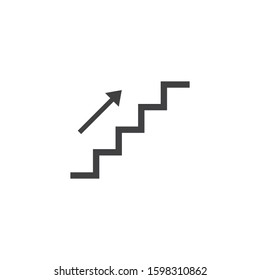 Stairs Up Icon Design Illustration
