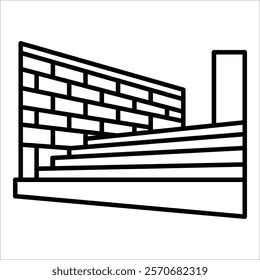 Stairs Icon Element For Design